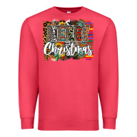 Cardinal Western Merry Christmas Premium Sweatshirt - CowhideDigitalArt
