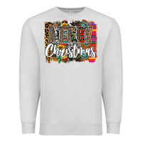 Dove Grey Western Merry Christmas Premium Sweatshirt - CowhideDigitalArt