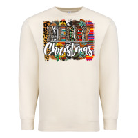 Sandshell Western Merry Christmas Premium Sweatshirt - CowhideDigitalArt