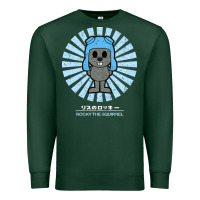 Sports Green rocky the squirrel retro vintage Premium Sweatshirt - tuanDangUi