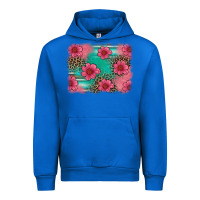 Cobalt easter spring leopard serape background Urban Hoodie - Artiststas