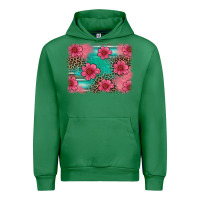 Emerald easter spring leopard serape background Urban Hoodie - Artiststas