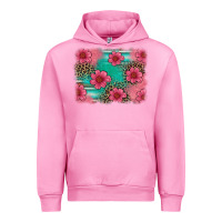 Fuchsia Pink easter spring leopard serape background Urban Hoodie - Artiststas
