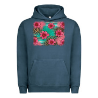 Pigment Midnight Navy easter spring leopard serape background Urban Hoodie - Artiststas