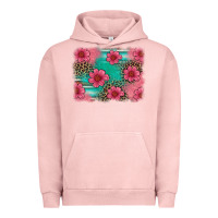 Pigment Salmon easter spring leopard serape background Urban Hoodie - Artiststas