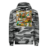 Slate Camo cow coffee cups and farm with leopard seamless pattern bbs Premium Hoodie - BundleAndBundleShop