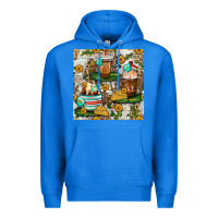 True Royal cow coffee cups and farm with leopard seamless pattern bbs Premium Hoodie - BundleAndBundleShop