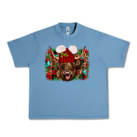 Pebble Blue highland cow christmas Urban Heavy Tee - JahusDesignShop