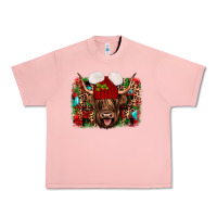 Salmon highland cow christmas Urban Heavy Tee - JahusDesignShop