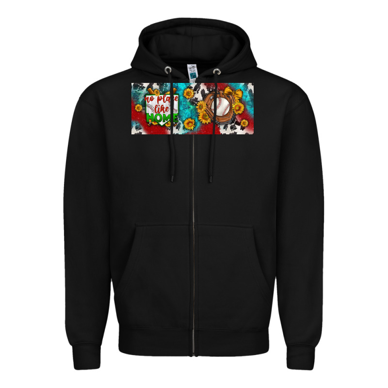 No Place Like Home Baseball Zipper Hoodie by BundleAndBundleShop | Teevron
