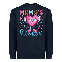 Navy mama's valentine olivia Heavyweight Sweatshirt - OliviaCreatesArt