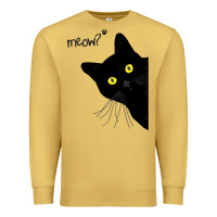 Antique Gold black cat day halloween black cat meow Premium Sweatshirt - tuanDangUi
