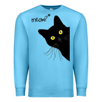 Ocean Blue black cat day halloween black cat meow Premium Sweatshirt - tuanDangUi