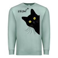 Seafoam black cat day halloween black cat meow Premium Sweatshirt - tuanDangUi