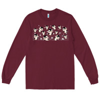 Burgundy cute penguin Long Sleeve Tee - TumblerDesignByShophia