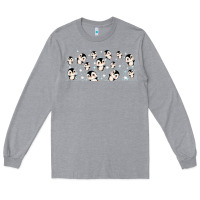 Heather Grey cute penguin Long Sleeve Tee - TumblerDesignByShophia