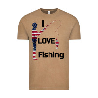 I Love Fishing Vintage Tee | Teevron