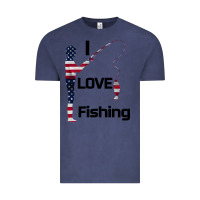 Vintage Denim I love fishing Vintage Tee - Bettercallsaul