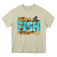 Mossy born to fish forced to work Heavy Core Tee - NancyCooperArtShop