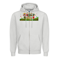 Dove Grey christmas vibes libbey glass Zipper Hoodie - BundleAndBundleShop