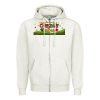 Oatmeal Heather christmas vibes libbey glass Zipper Hoodie - BundleAndBundleShop