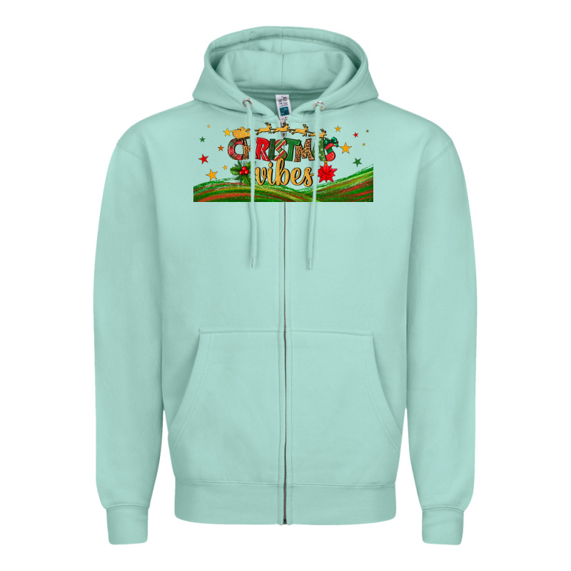 Christmas Vibes Libbey Glass Zipper Hoodie by BundleAndBundleShop | Teevron