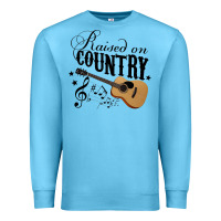 Ocean Blue Raised On Country Country Life Country Music Lover Premium Sweatshirt - tuanDangUi