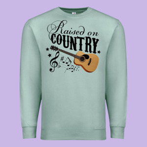 Raised On Country Country Life Country Music Lover Premium Sweatshirt Designed By Tuandangui