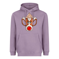 Lavender Coffee  Animal Heavyweight Hoodie - CowhideDigitalArt