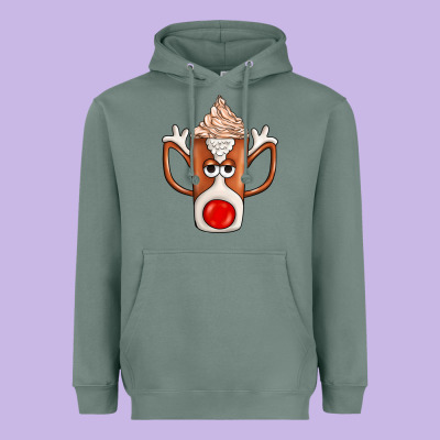 Coffee  Animal Heavyweight Hoodie Designed By Cowhidedigitalart