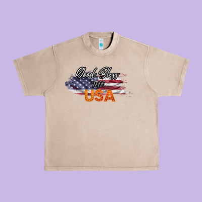 God Bless The Usa Urban Heavy Tee Designed By Bettercallsaul