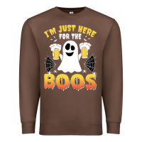 Chestnut i'm just here for the boos halloween costume gift Premium Sweatshirt - tuanDangUi