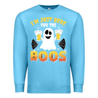 Ocean Blue i'm just here for the boos halloween costume gift Premium Sweatshirt - tuanDangUi