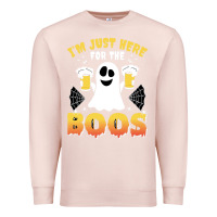 Pale Pink i'm just here for the boos halloween costume gift Premium Sweatshirt - tuanDangUi