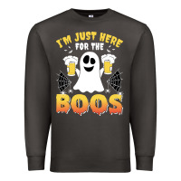 I'm Just Here For The Boos Halloween Costume Gift Premium Sweatshirt | Teevron