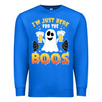 True Royal i'm just here for the boos halloween costume gift Premium Sweatshirt - tuanDangUi