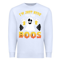 White i'm just here for the boos halloween costume gift Premium Sweatshirt - tuanDangUi