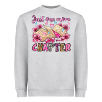 Heather Grey just one more chapter valentine's day olivia Heavyweight Sweatshirt - OliviaCreatesArt