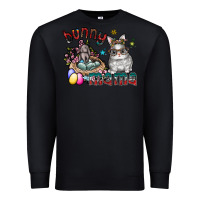 Black Bunny mama Premium Sweatshirt - CowhideDigitalArt