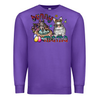 Purple Bunny mama Premium Sweatshirt - CowhideDigitalArt