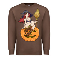 Chestnut sexy witch halloween costume blackcraft pumpkin wi Premium Sweatshirt - tuanDangUi
