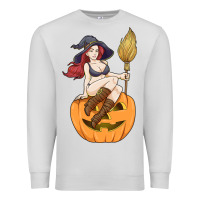 Dove Grey sexy witch halloween costume blackcraft pumpkin wi Premium Sweatshirt - tuanDangUi