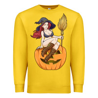Lemon sexy witch halloween costume blackcraft pumpkin wi Premium Sweatshirt - tuanDangUi