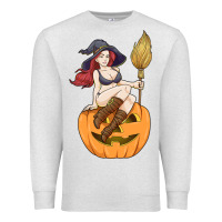 Oatmeal Heather sexy witch halloween costume blackcraft pumpkin wi Premium Sweatshirt - tuanDangUi