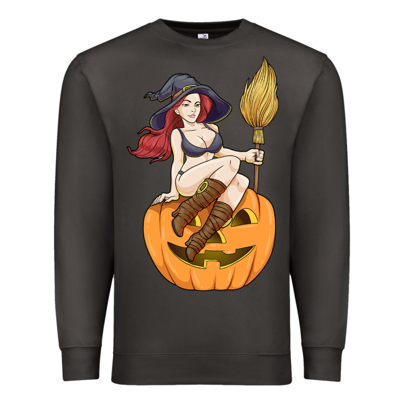 Sexy Witch Halloween Costume Blackcraft Pumpkin Wi Premium Sweatshirt by tuanDangUi | Teevron