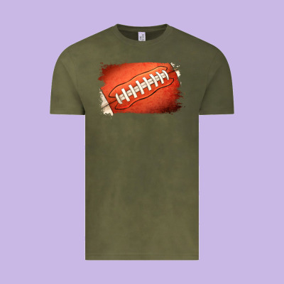 American Football Brushstroke Vintage Tee Designed By Ranaportraitstore