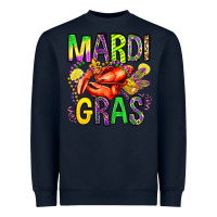 Navy mardi gras crawfish olivia Heavyweight Sweatshirt - OliviaCreatesArt