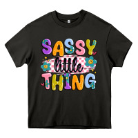 Asphalt sassy little thing Heavy Core Tee - MaliasSmallBusiness