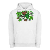 Pigment Lunar Rock western st patricks day shamrocks and hearts Urban Hoodie - Artiststas
