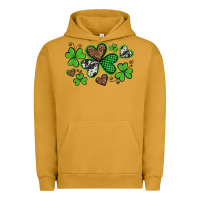 Pigment Peanut Butter western st patricks day shamrocks and hearts Urban Hoodie - Artiststas